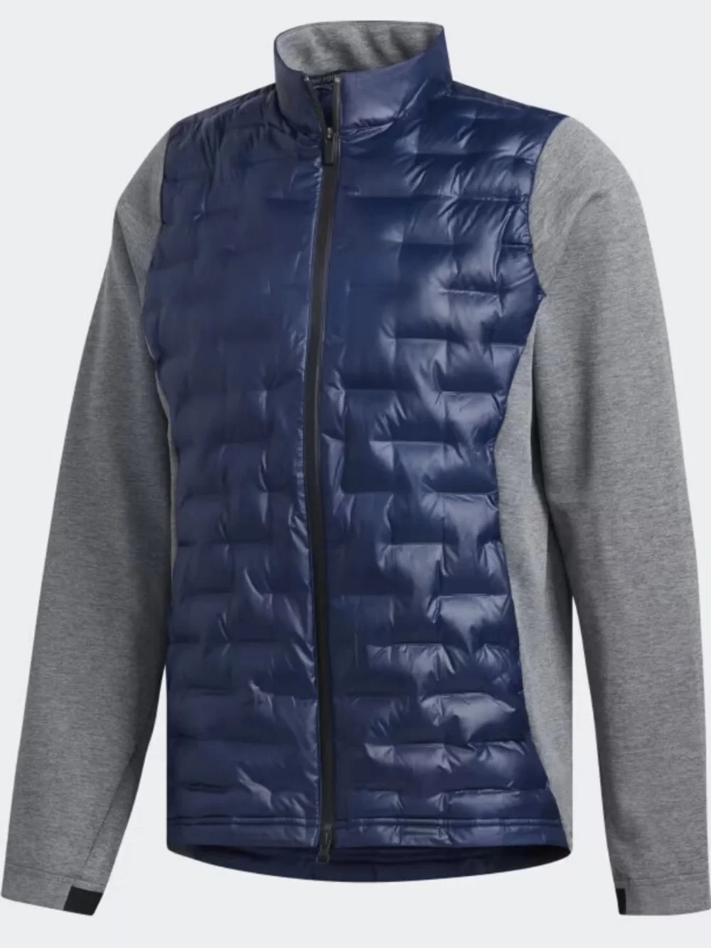 Adidas Frostguard Insulated Golf Jacket Quilted Blue/Gray Size Large Rhodes LV
